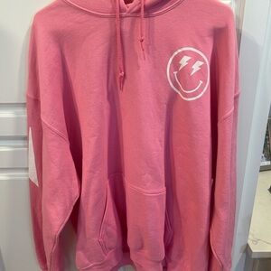 Gildan Pink Hoodie with Graphic Design